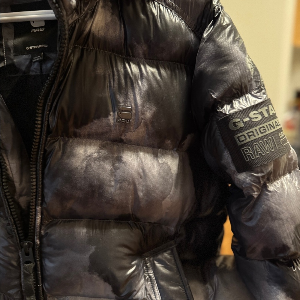 G-Star Men's Black Puffer Jacket